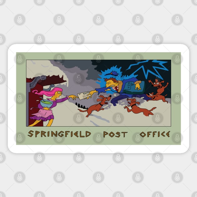 Springfield Post Office Sticker by saintpetty